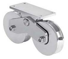 Picture of double trucks sliding gate wheels