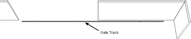 sliding gate track